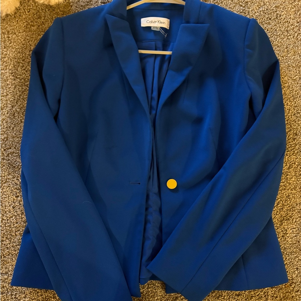 Calvin Klein Women's Royal Blue Blazer